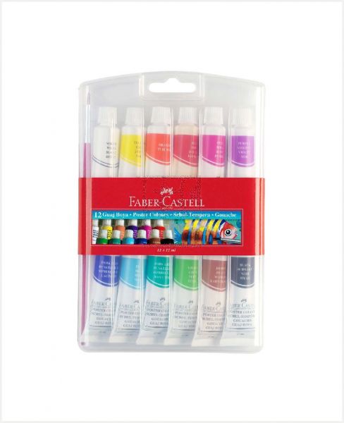 FABER CASTELL 12PCS POSTER COLOR TEMPERA 12ML #121011