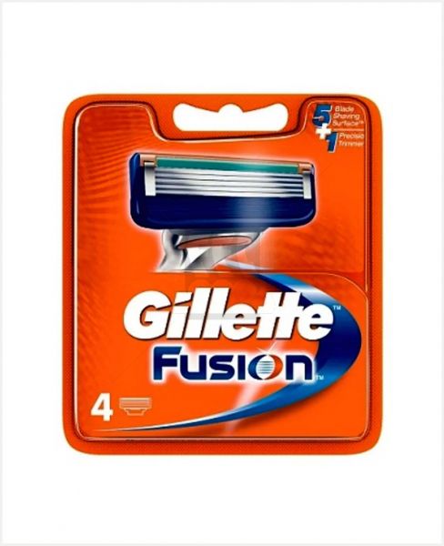 GILLETTE FUSION MANUAL BLADE 4PCS #GG461