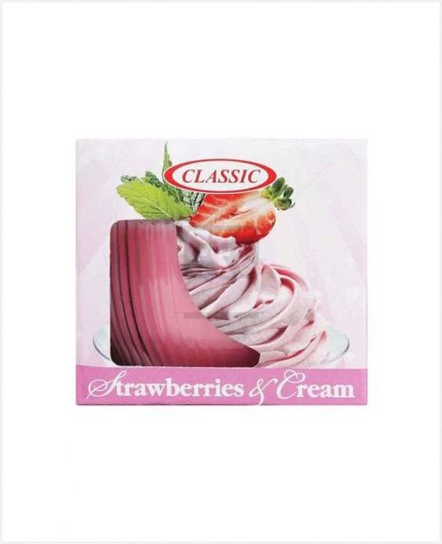 CLASSIC SCENTED CANDLE STRAWBERRIES&CREAM 113GM
