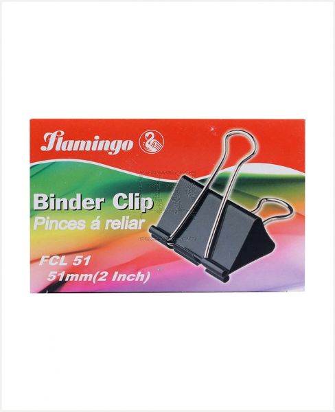 FLAMINGO #47990012 BINDER CLIP 51MM(2INCH) FCL51