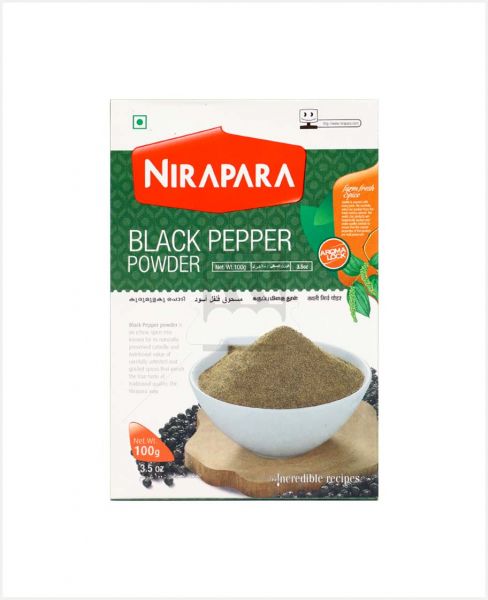 NIRAPARA SILKY BLACK PEPPER POWDER 100GM