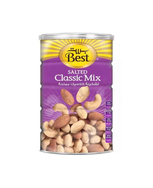 BEST SALTED CLASSIC MIX NUTS CAN 500GM