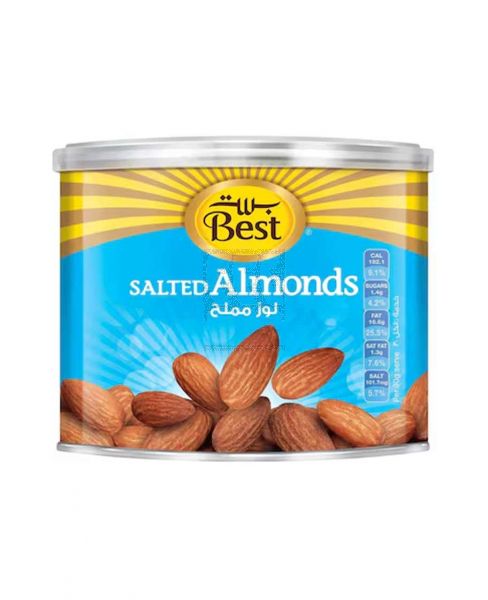 BEST SALTED ALMONDS CAN 110GM