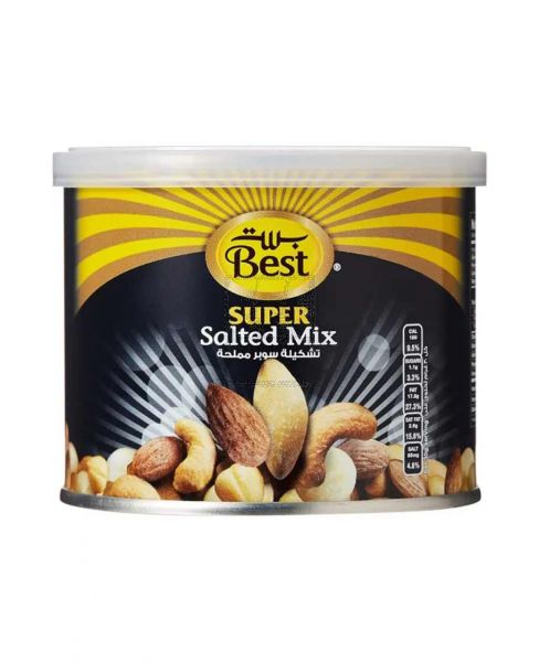 BEST SUPER SALTED MIX NUTS CAN 200GM