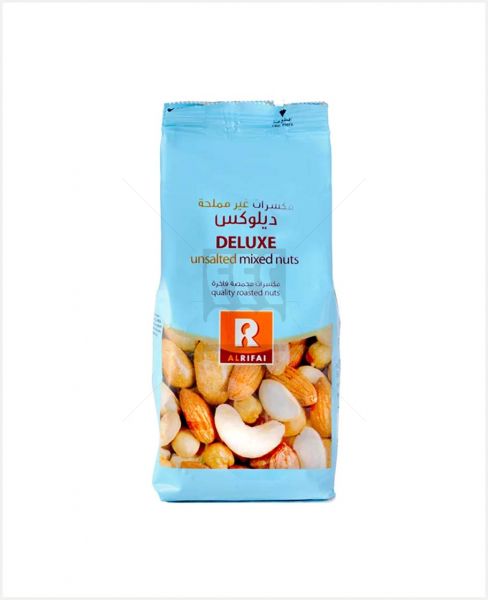 AL RIFAI DELUXE UNSALTED MIXED NUTS 200GM
