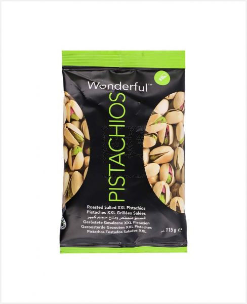 WONDERFUL PISTACHIOS ROASTED SALTED 115GM