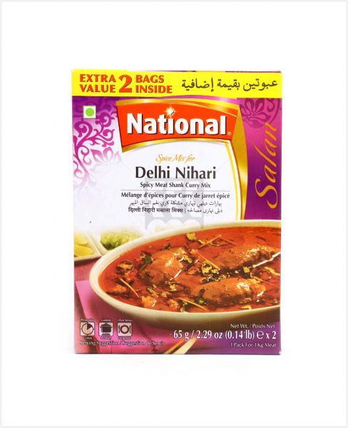 NATIONAL SPICE MIX FOR DELHI NIHARI (65GMX2) 130GM