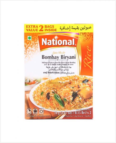 NATIONAL SPICE MIX FOR BOMBAY BIRYANI (70GMX2) 140GM