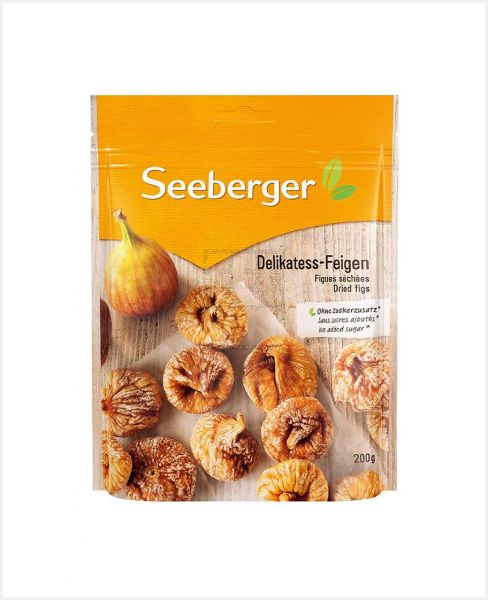 SEEBERGER DRIED FIGS 200GM