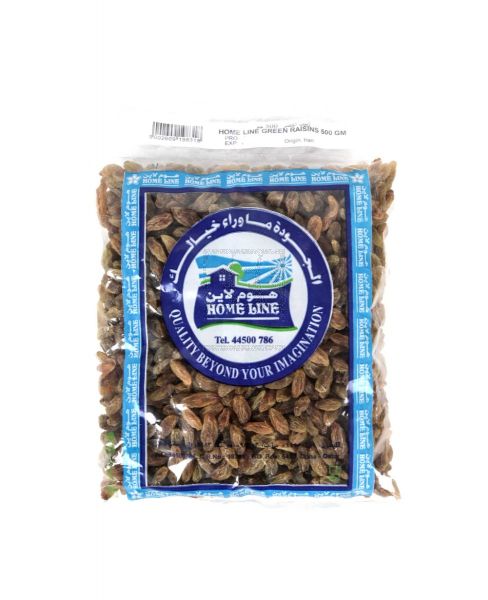 HOME LINE GREEN RAISINS (IRAN) 500GM