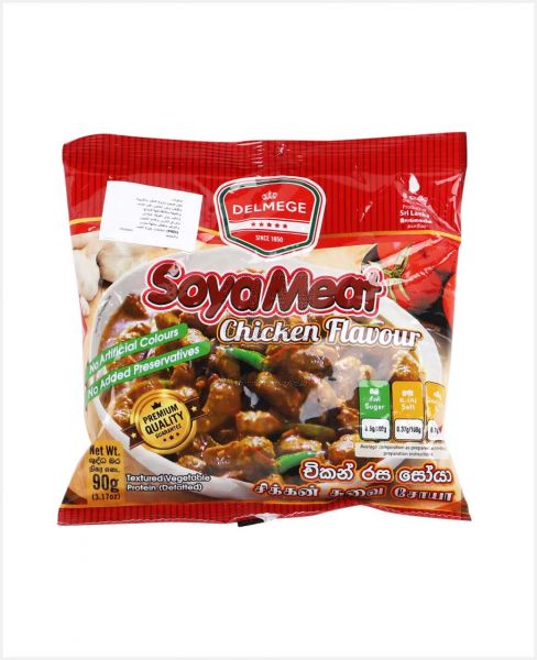 DELMEGE SOYA MEAT ROAST CHICKEN FLAVOUR 90GM