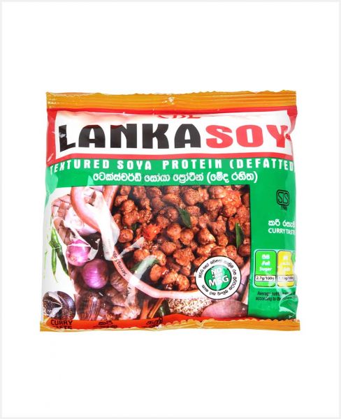 LANKASOY TEXTURED SOYA PROTEIN CURRY FLAVOUR 90GM