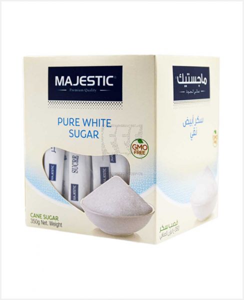 MAJESTIC PURE WHITE SUGAR STICKS 350GM