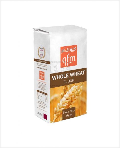 QFM WHOLE WHEAT ATTA NO.3 2KG