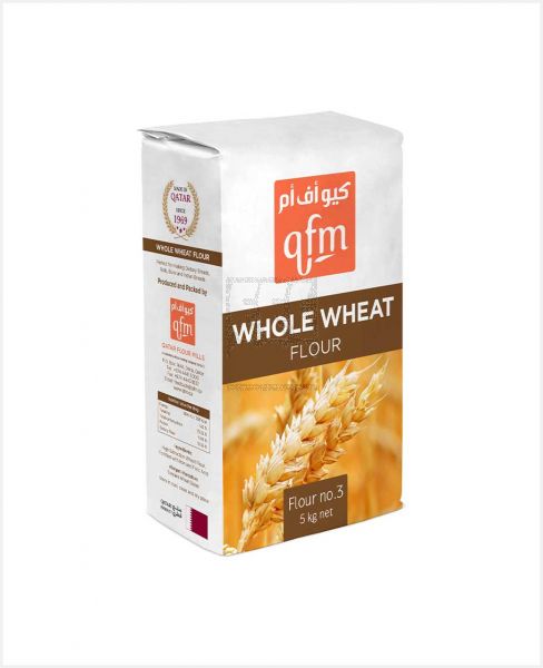 QFM WHOLE WHEAT ATTA NO.3 5KG