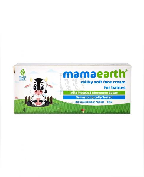 MAMAEARTH MILKY SOFT FACE CREAM FOR BABIES 60GM