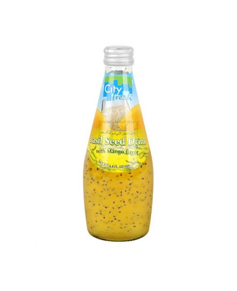 CITY FRESH BASIL SEED IN MANGO DRINK 290ML