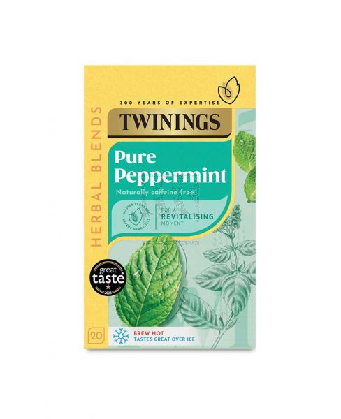 TWININGS PURE PEPPERMINT TEA BAGS 20PCS 40GM