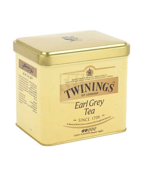 TWININGS EARL GREY BLACK TEA (TIN) 200GM