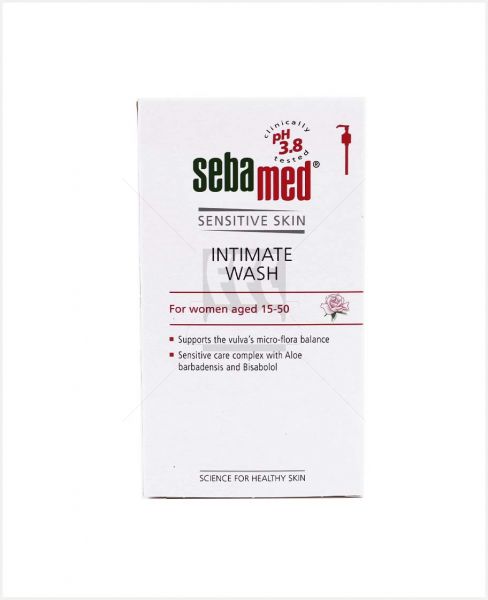 SEBAMED FEMININE INTIMATE WASH SENSITIVE PH3.8 200ML