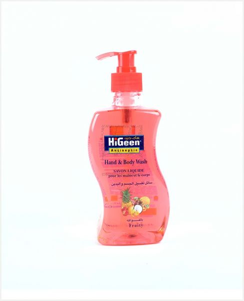 HIGEEN ANTISEPTIC HAND & BODY WASH FRUITY 500ML