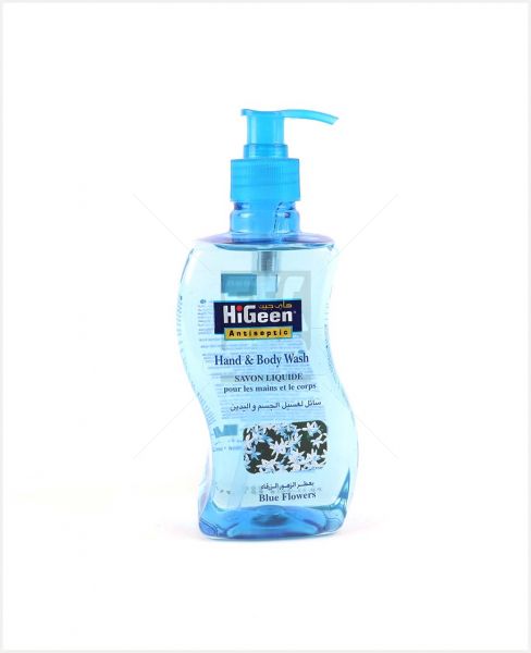 HIGEEN ANTISEPTIC HAND & BODY WASH BLUE FLOWERS 500ML