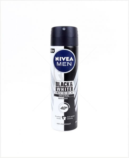 NIVEA INVISIBLE BLACK&WHITE DEO SPRAY FOR MEN 150ML #82241