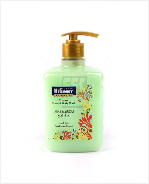 HIGEEN ANTISEPTIC HAND & BODY WASH APPLE BLOSSOM 500ML