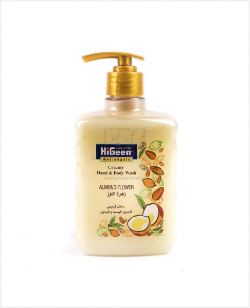 HIGEEN ANTISEPTIC HAND & BODY WASH ALMOND FLOWER 500ML