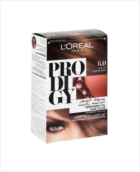 L'OREAL PRODIGY HAIR COLOR DARK BROWN 6.0 180ML