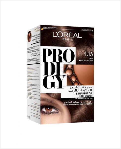 L'OREAL PRODIGY HAIR COLOR FROSTED BROWN 4.15 180ML