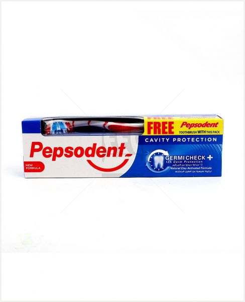 PEPSODENT GERMICHECK TOOTHPASTE 150GM+ TOOTH BRUSH FREE