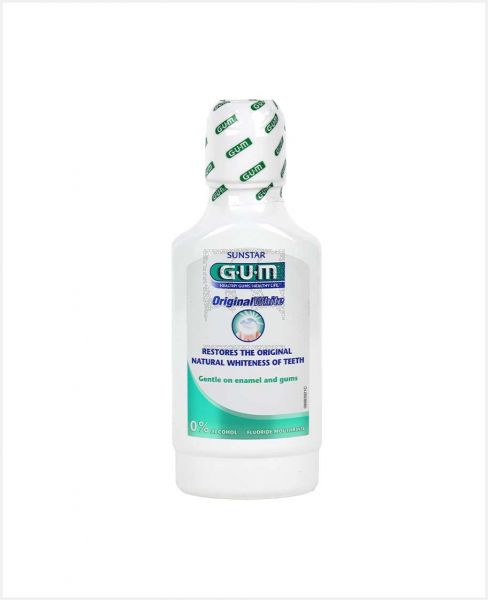 GUM SUNSTAR ORIGINAL WHITE MOUTH RINSE 300ML