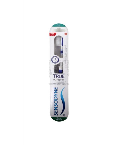 SENSODYNE TRUE WHITE MEDIUM TOOTH BRUSH