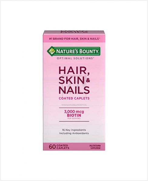 NATURE'S BOUNTY HAIR, SKIN&NAILS 60 CAPLETS