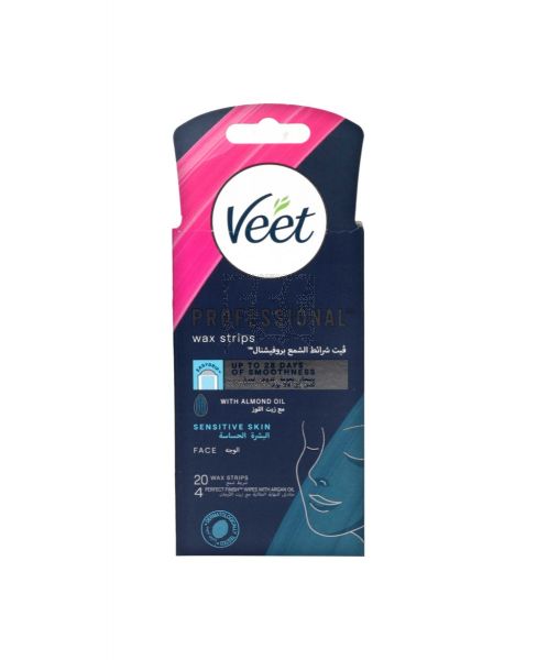 VEET M/WAX STRIPS FACE, BIKINI AND TOUCH-UP 4'S