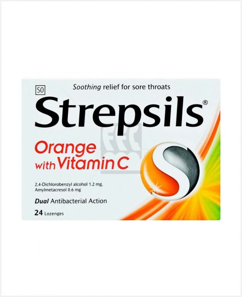 STREPSILS VIT C (ORANGE) ANTISEPTIC 24LOZENGES