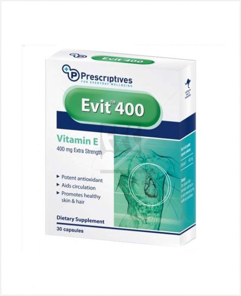 Prescriptives Evit 400 Vitamin E D.Supplement 30 Capsules