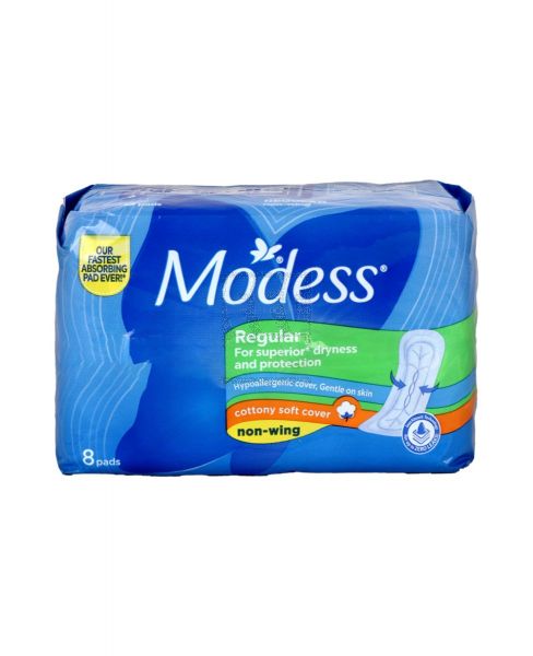 MODESS COTTONY SOFT REGULAR NAPKIN NON-WING 8PCS