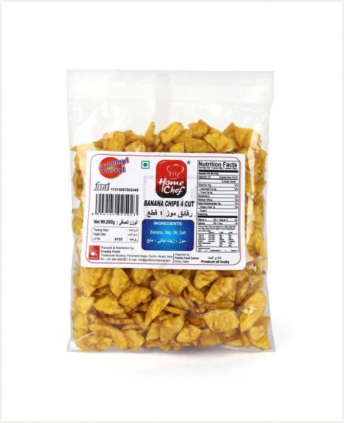 HOME CHEF BANANA CHIPS CUT 200GM