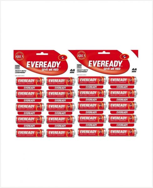 EVEREADY #1015 BATTERY AA 15+5 FREE