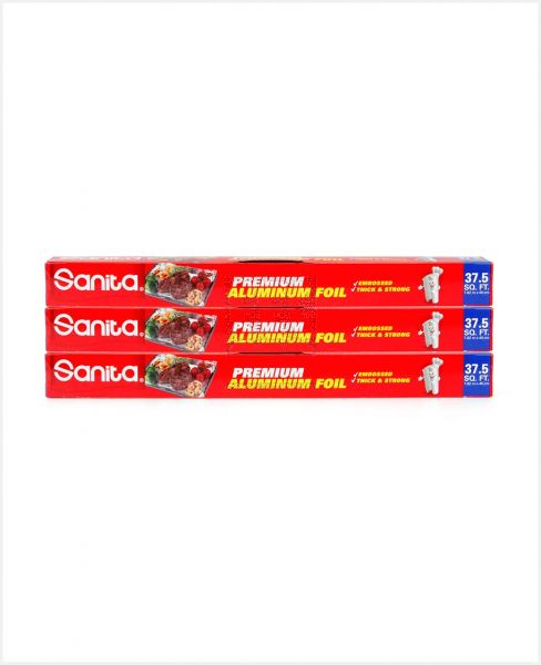 SANITA ALUMINIUM FOIL 37.5SQ FT 2+1FREE S/OFFER