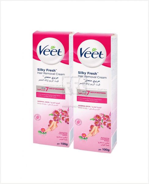 VEET CREAM SILK EXTRACTS 100ML TWIN PACK 20% OFF S/OFFER