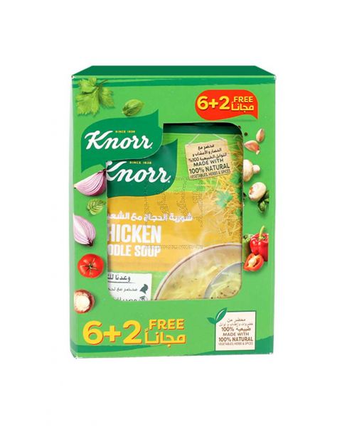 KNORR CHICKEN NOODLE SOUP (TURKEY) 60GM 6+2FREE