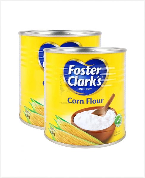 Foster Clarks Corn Flour Tin 400gm Twin Pack