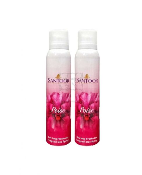 SANTOOR DEO SPRAY ASSORTED 150ML TWIN PACK S/OFFER