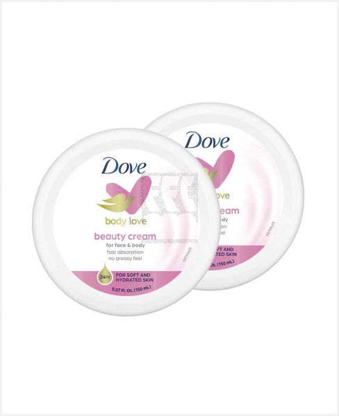 DOVE BEAUTY CREAM 150ML TWIN PACK 10% OFF S/OFFER