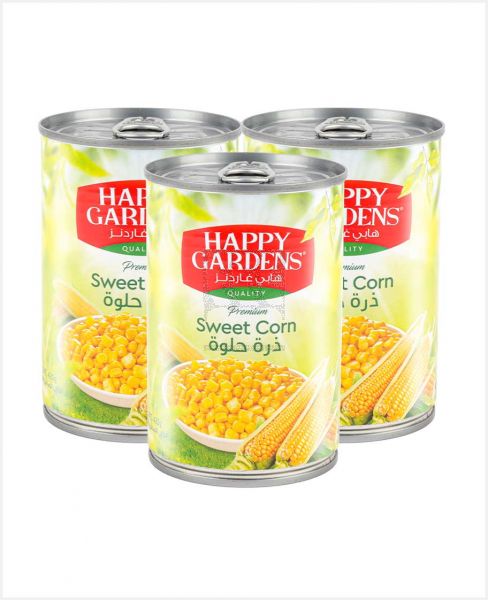 HAPPY GARDENS SWEET CORN 425GM X 3PCS S/OFFER