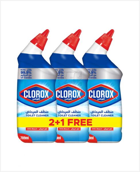 CLOROX TOILET CLEANER ORIGINAL 709ML (2+1FREE)