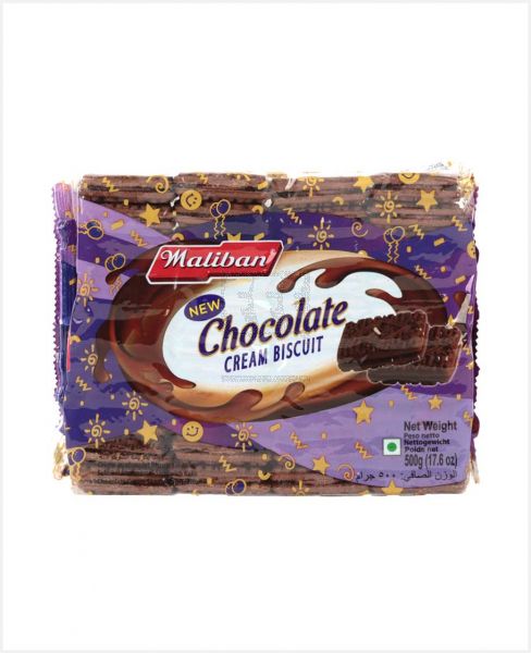 MALIBAN CHOCOLATE CREAM BISCUIT 500GM